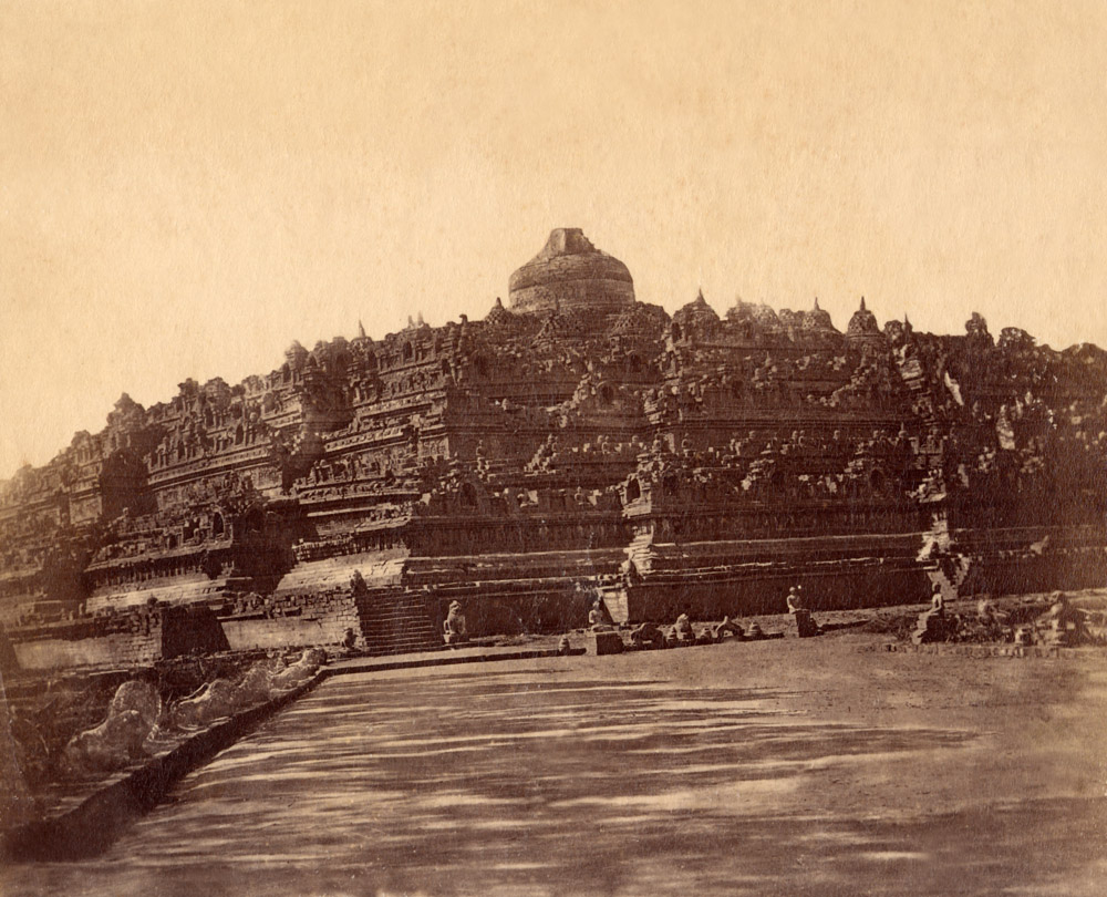 Indonesia. Java.Borobudur. Photographer unknown. Albumen
