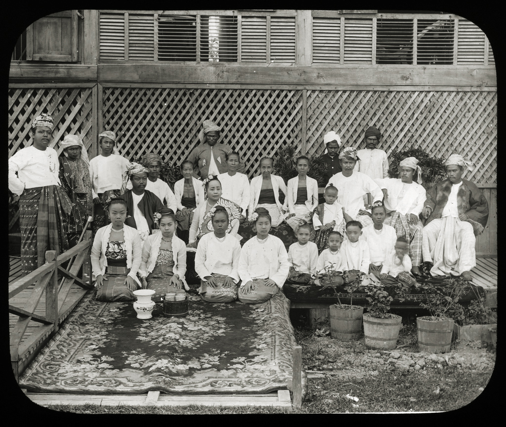 Burmese family group. Possibly Klier