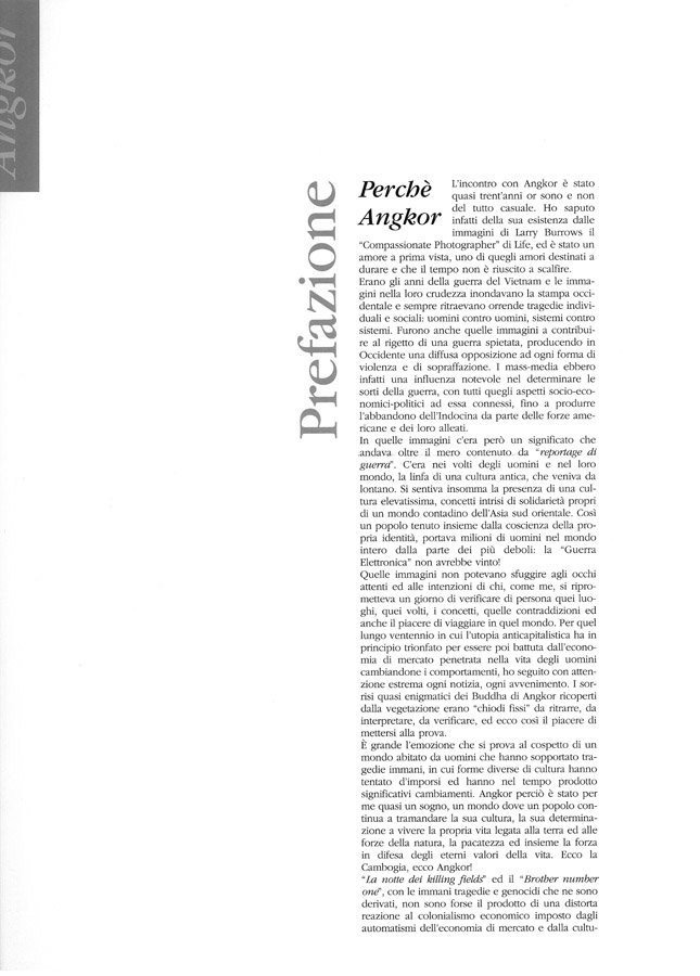 First page of Italian language preface - © Carlo Sacco