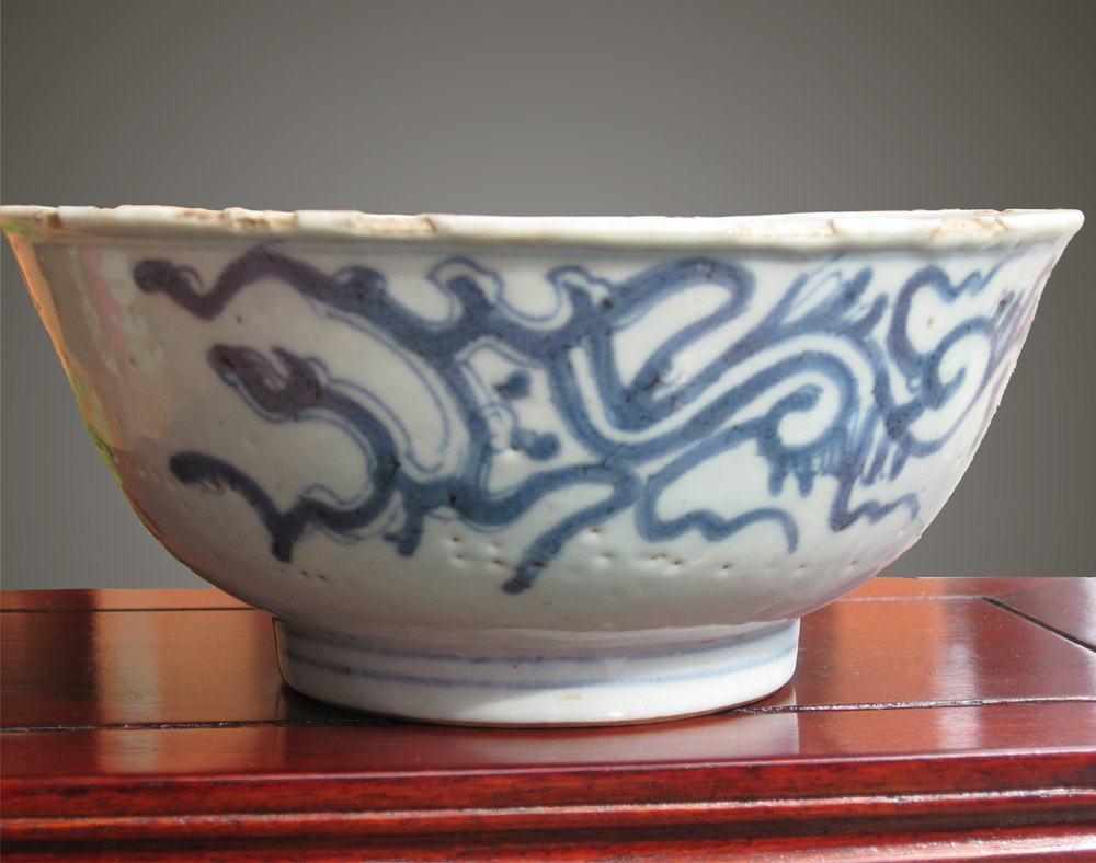 B/W Bowl. Ming dinasty .Van Li period.16th cent.