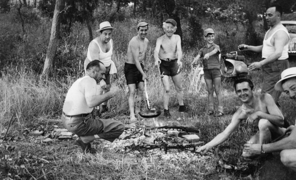 La gratella. Lago di Chiusi, primi anni '60 - © Carlo Sacco