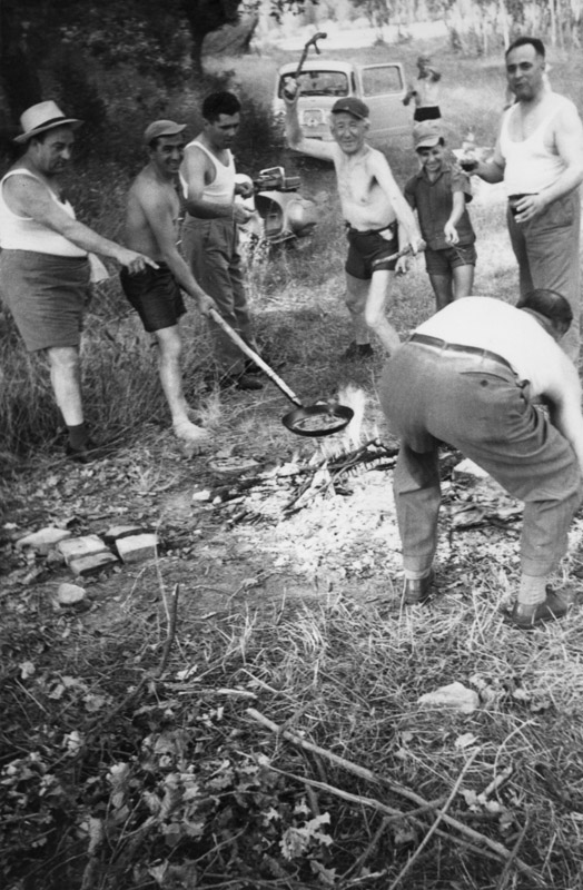 Spiedini al Lago di Chiusi, primi anni '60 - © Carlo Sacco