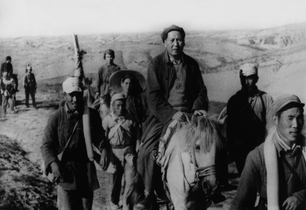 Mao Tse Tung during the long march. Photographer unknown.