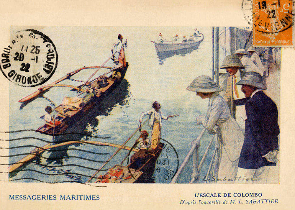 Steamer stop at Colombo harbour