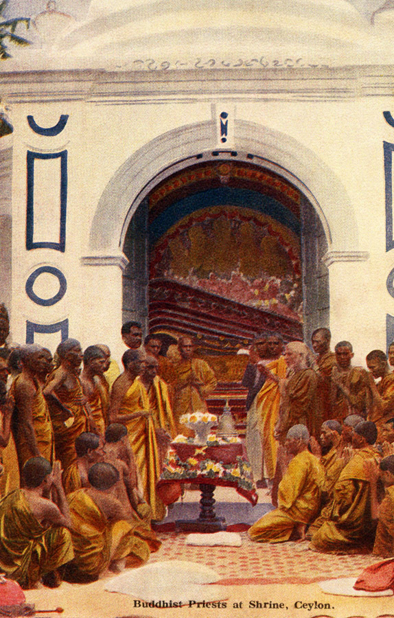 Buddist Priests at shrine