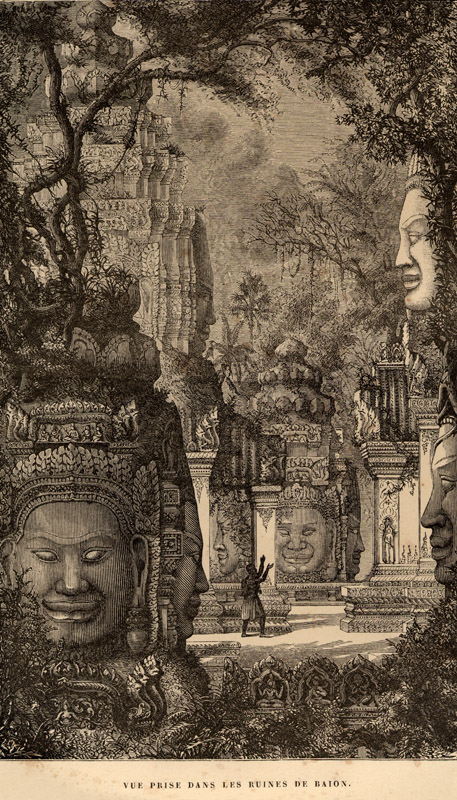 Drawings on Voyage au Cambodge. Delagrave 1880