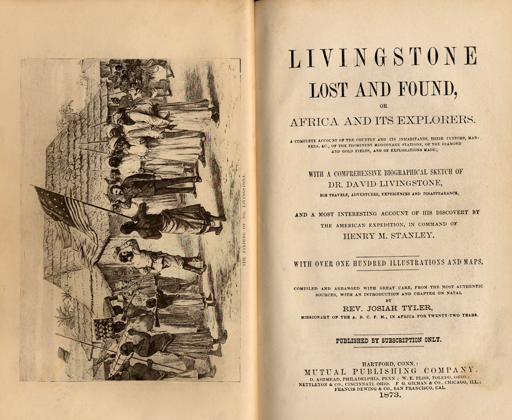 Livingstone Lost and Found. Mutual Publ.Cover, 1873