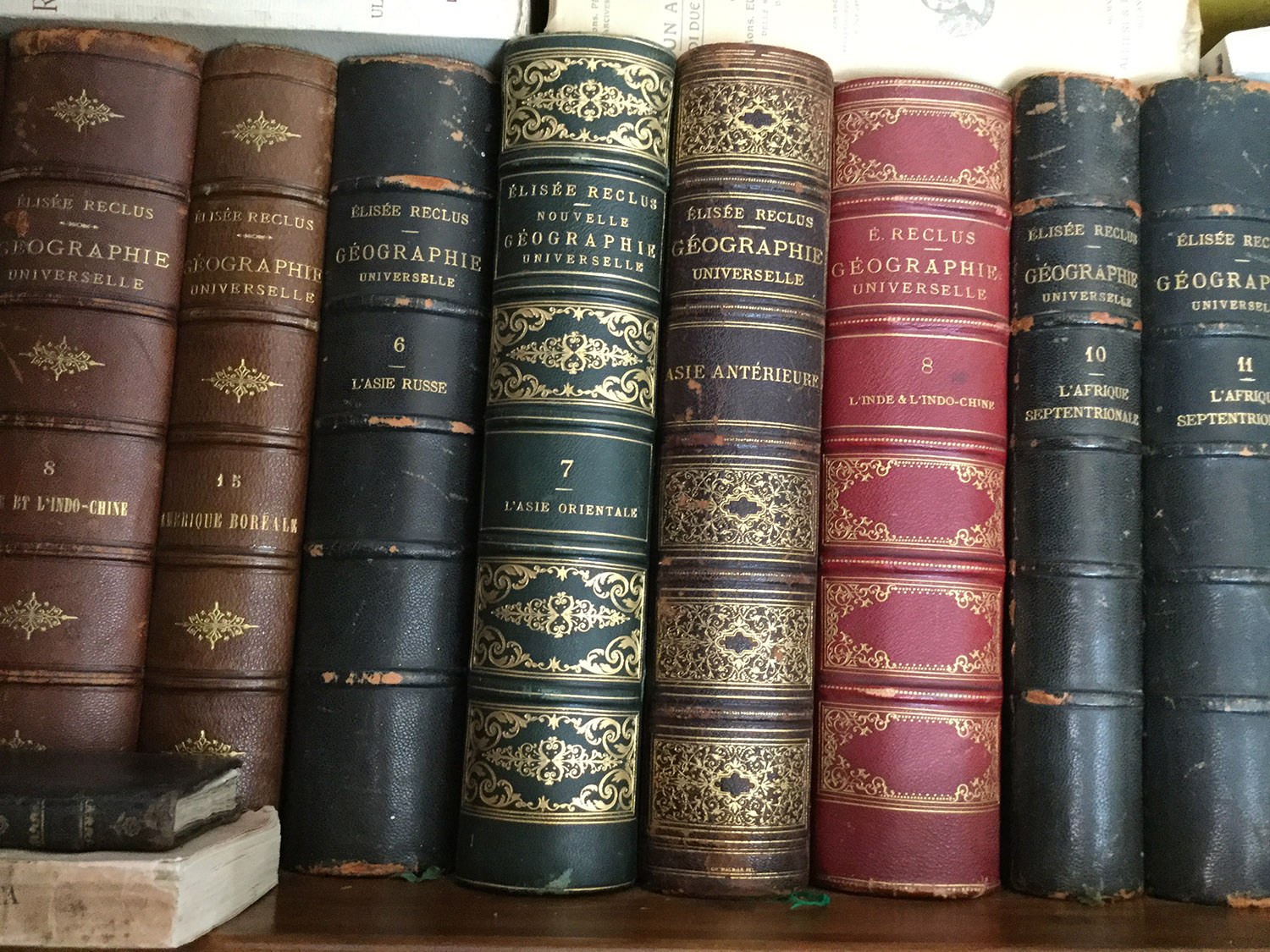  Volumes of Geographie Universelle of Elysèe Reclus.