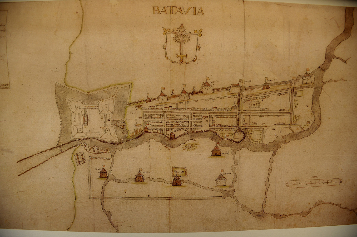 Map of  Batavia-Island of Java. 1629
