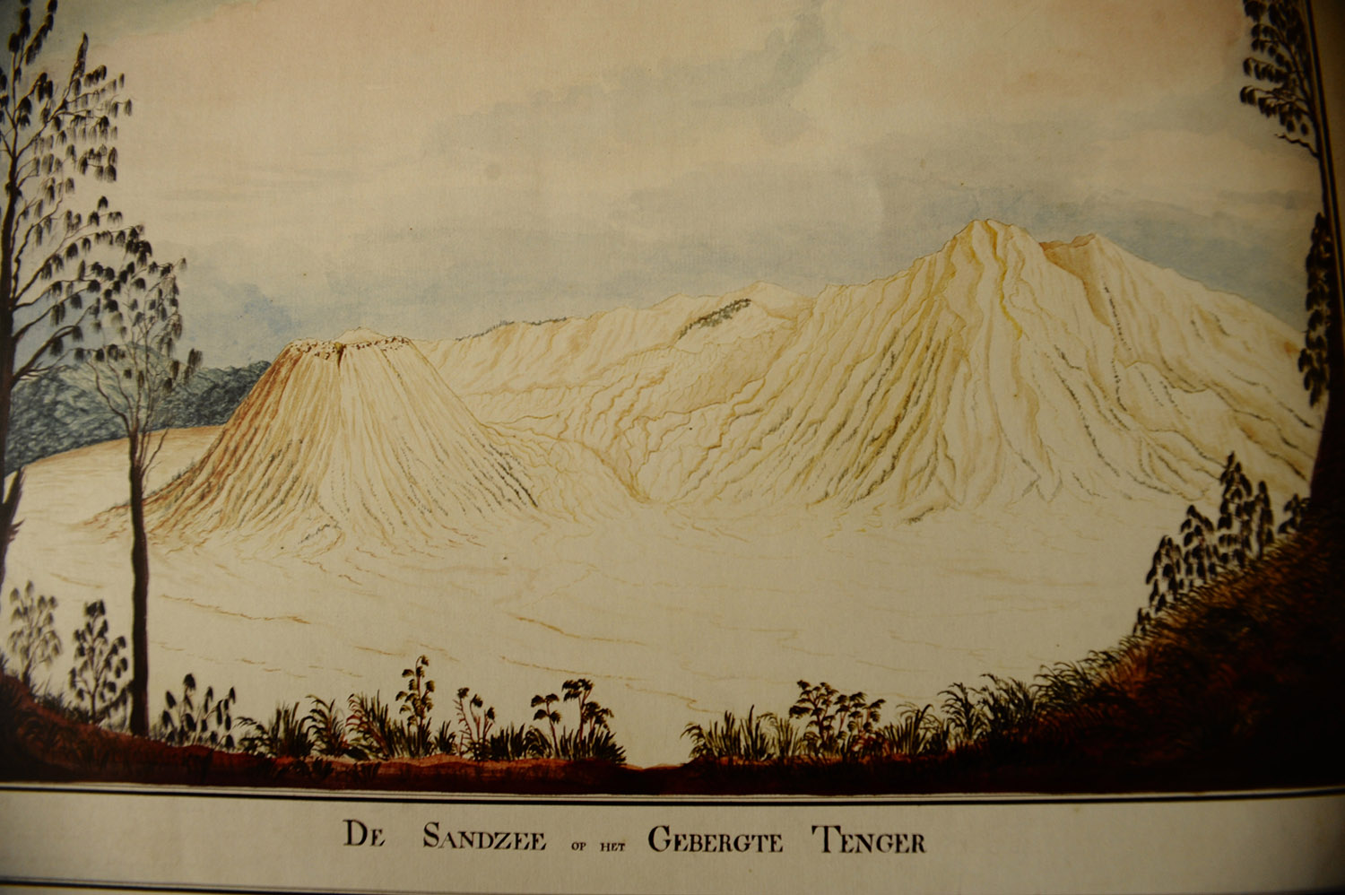 Bromo complex-East Java  in a drawing of end of XIX Cent.1805