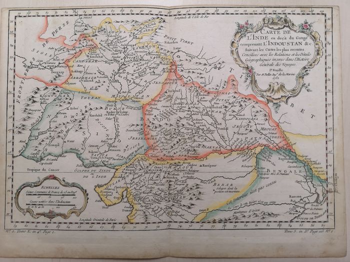 Map of India out of Ganges.1751