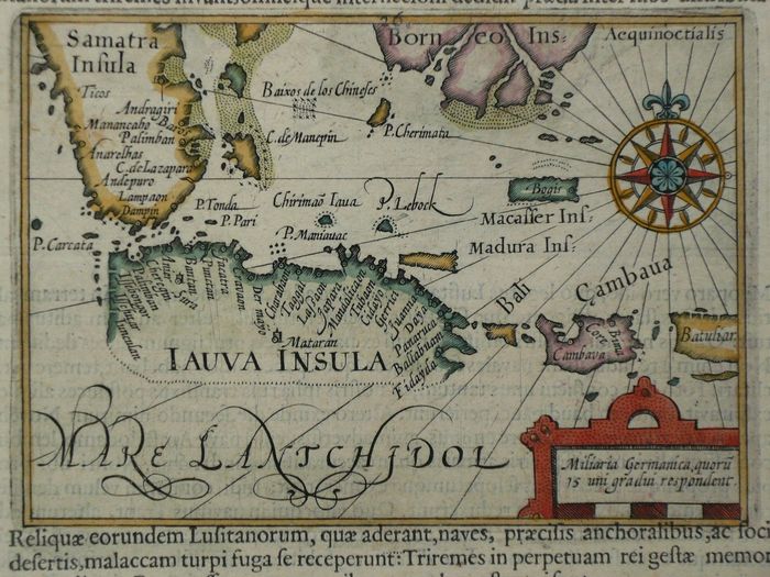 Map of Java and Sumatra 1601