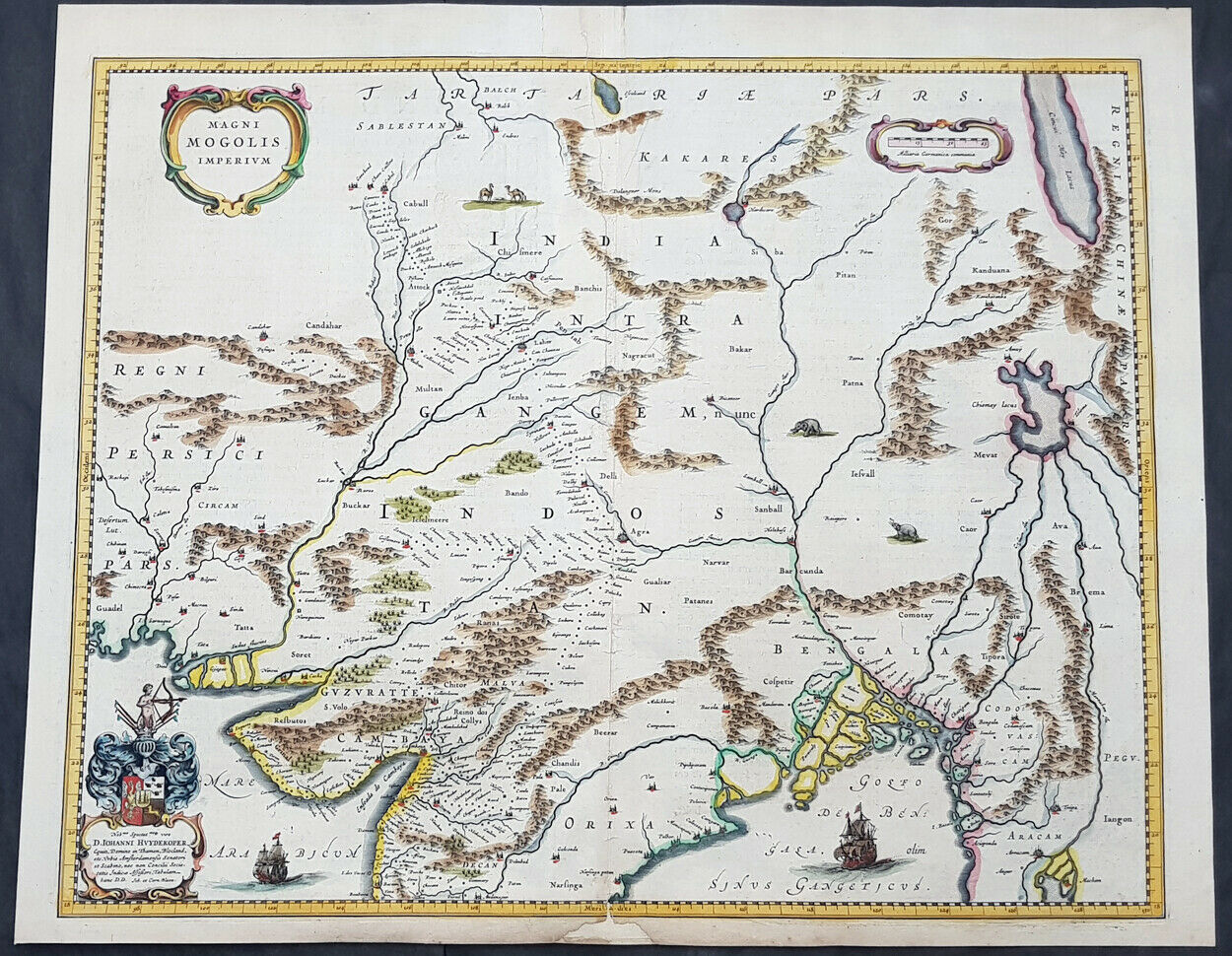 Map of Mogul Empire Circa 1600