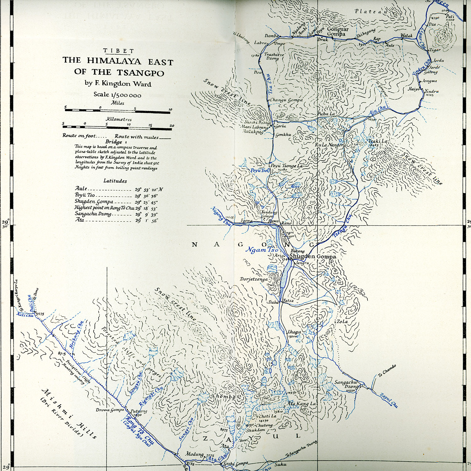 The Himalaya East of Tsang Po by Kingdon Ward 1924