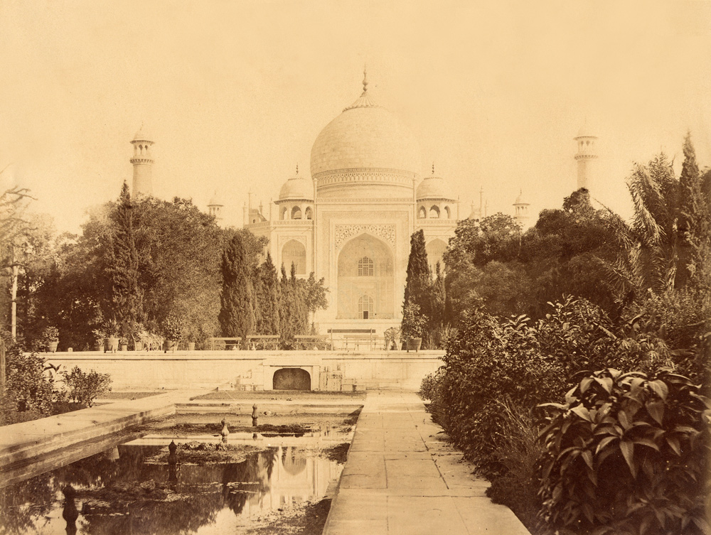 Albumen. Taj Mahal, Agra - Possibly Bourne or Rust 1880 ca
