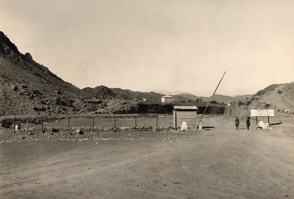 Silver Print. Khyber Pass, border between Afganistan and India