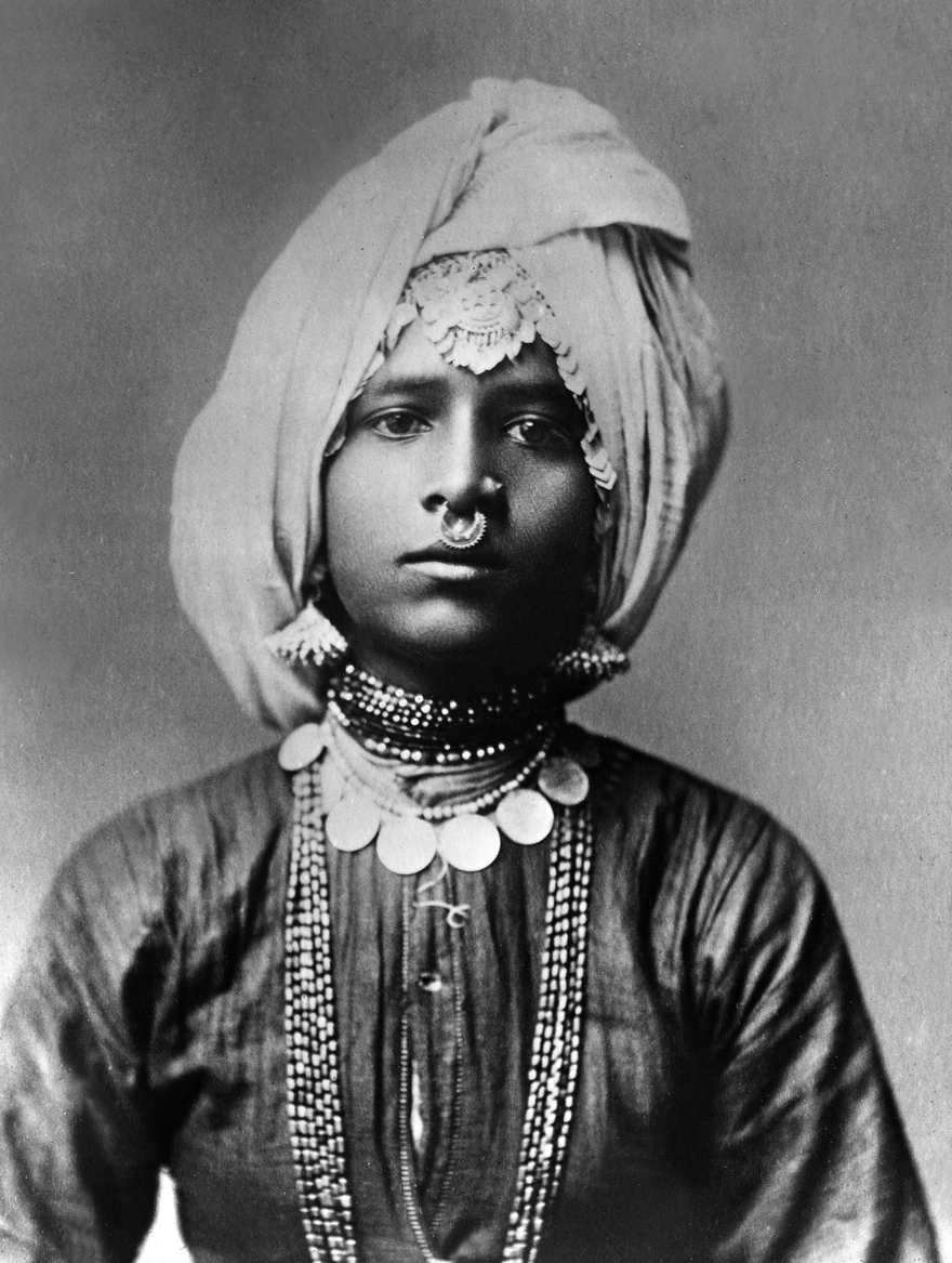 Portrait of dancing girl. India 1900 ca