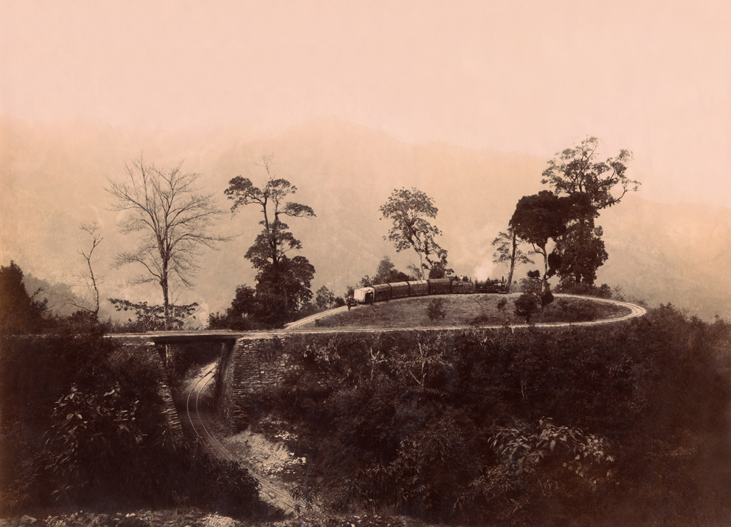 Toy train. Darjeeling, India. Albumen. Possibly Bourne