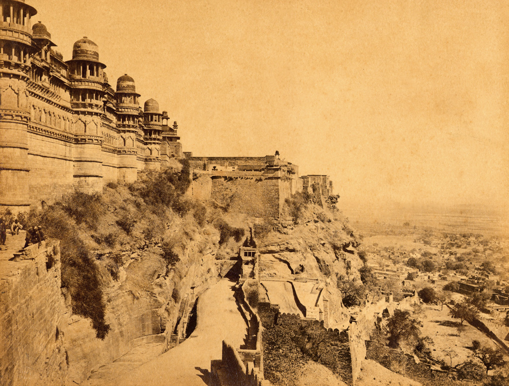 The Fortress of Gwalior, India.1890. Albumen