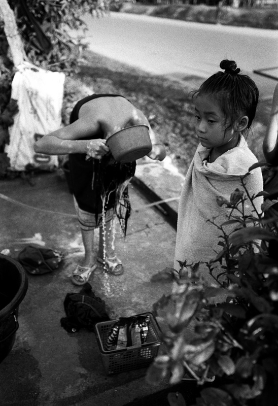 Silkworm after bathing. Ban Sala Ponsavan, Laos - © Carlo Sacco