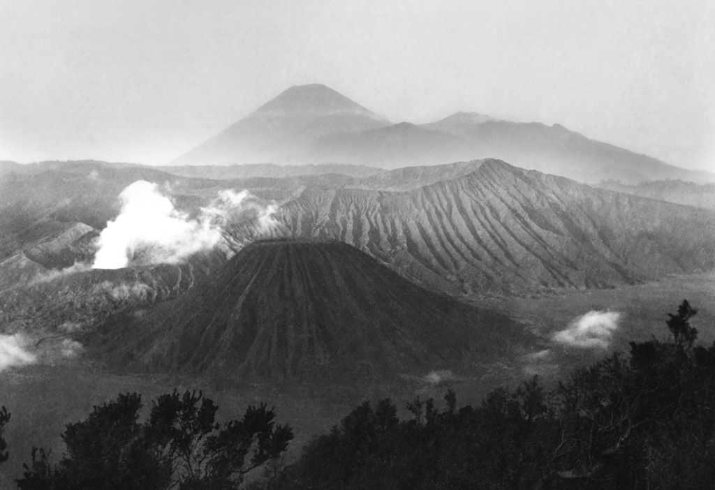 Mount Batok. Bromo and Semeru. Java, Indonesia 1920 ca