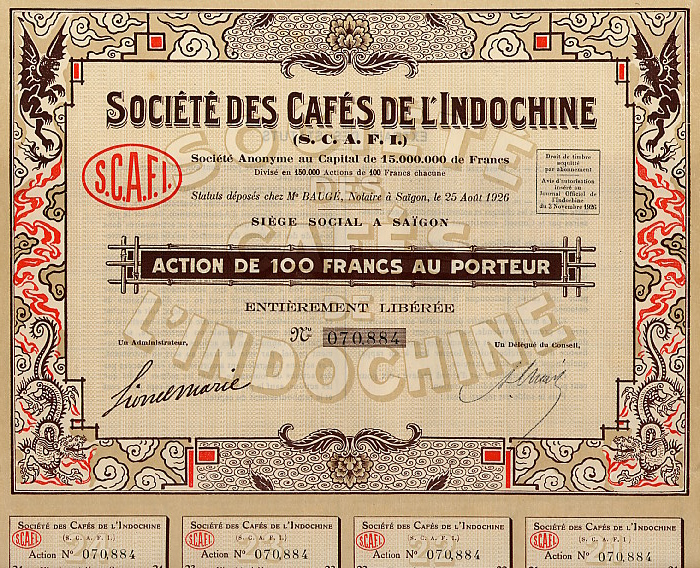 Stocks of  Indochina Coffee Corporation