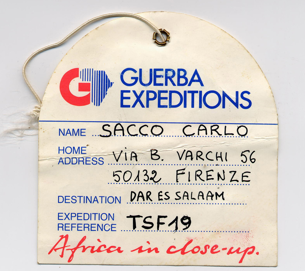 Guerba Expeditions baggage label