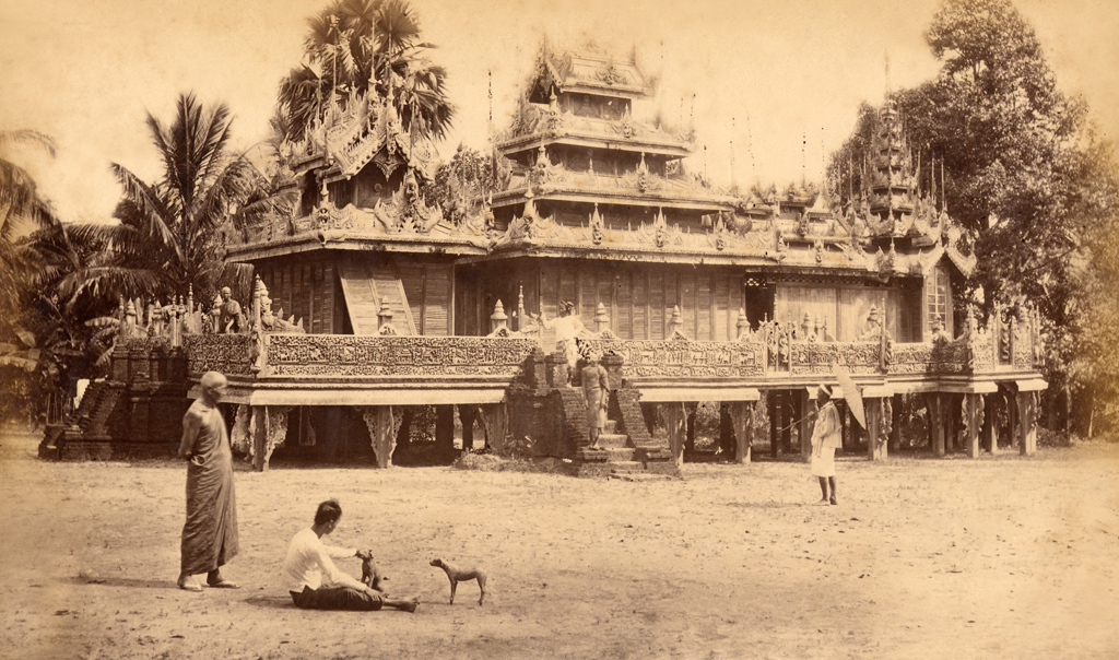 Burmese Monastery. Photographer unknown. Burma 1870 ca