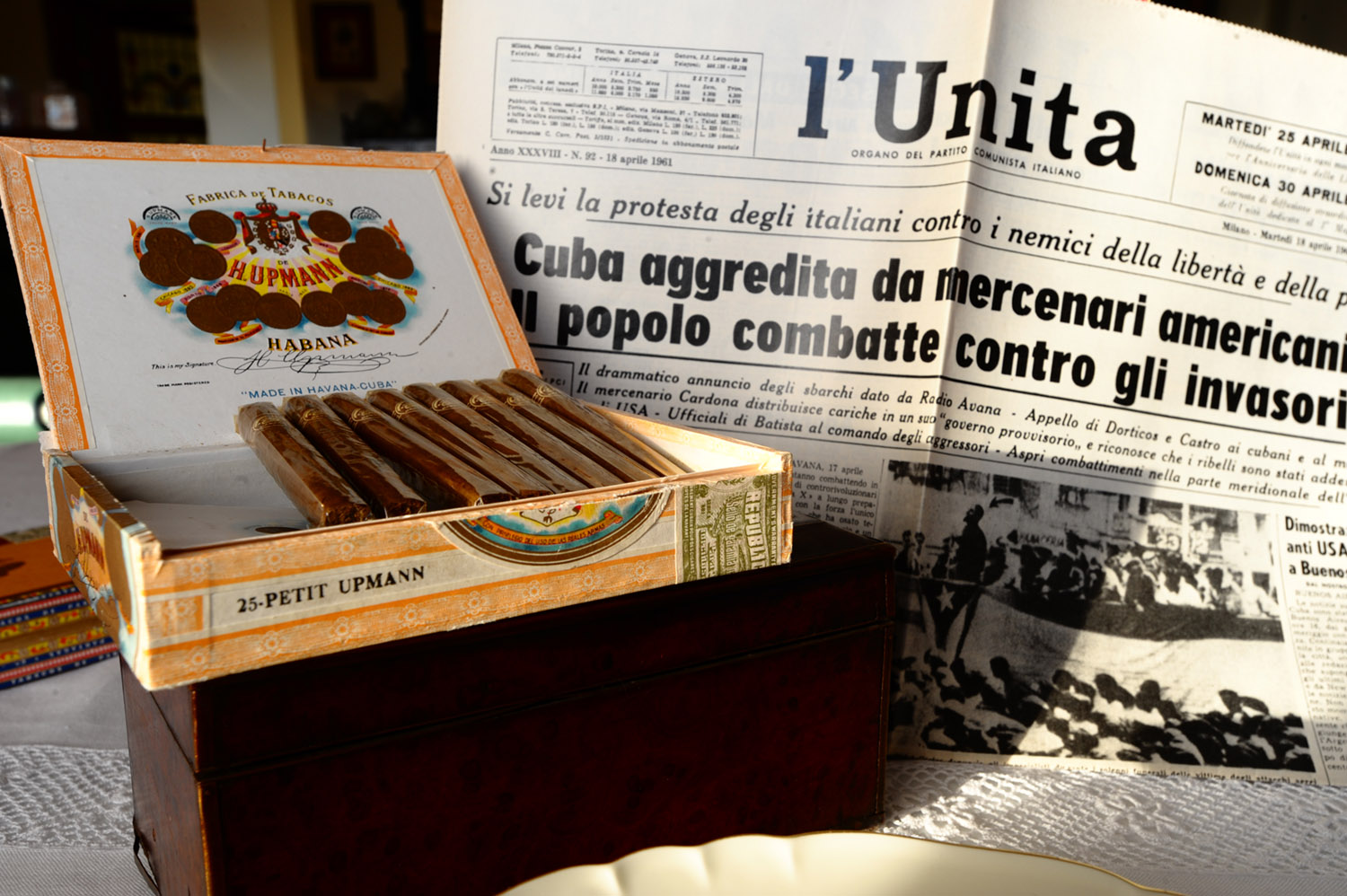  John F.Kennedy ''Petit Upmann Cigars''. Carlo Sacco Collection.

