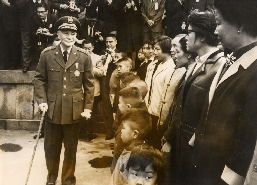 Marshall Chang Kai Chek during a public visit in Taiwan. 1974